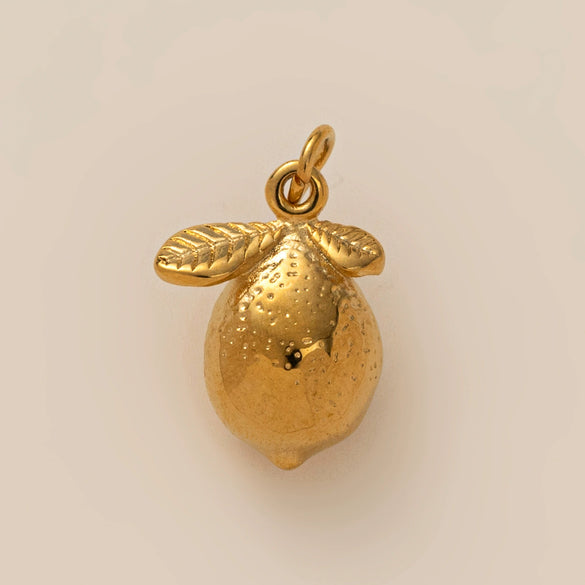 Fruit Pendant Stainless Steel Peach Strawberry Apple Furnace Vacuum Plated 18K Gold Color Diy Small Pendant