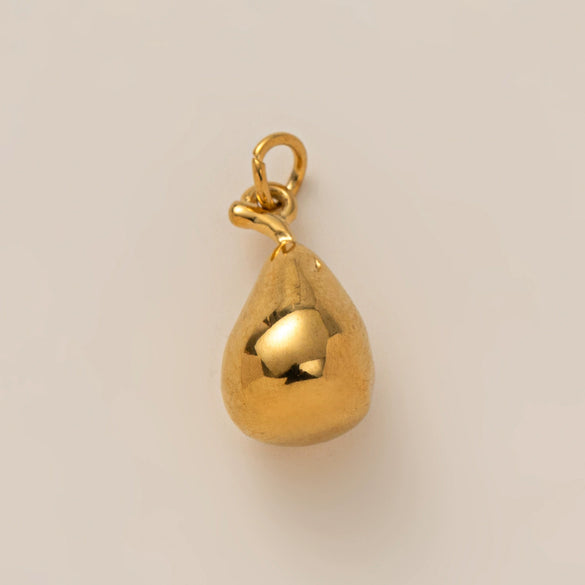 Fruit Pendant Stainless Steel Peach Strawberry Apple Furnace Vacuum Plated 18K Gold Color Diy Small Pendant