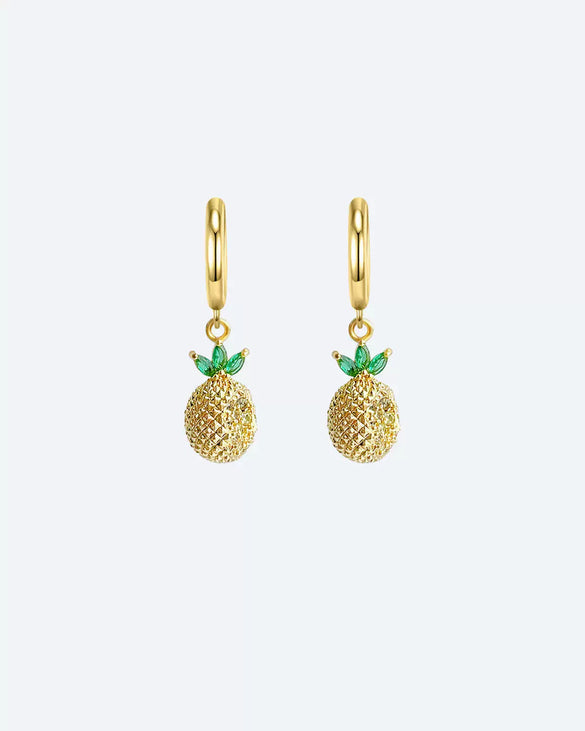 Fruit Series Copper Gold Electroplated Earrings