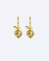 Fruit Series Copper Gold Electroplated Earrings