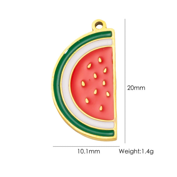 Fruit Series Stainless Steel Dripping Oil Small Pendant