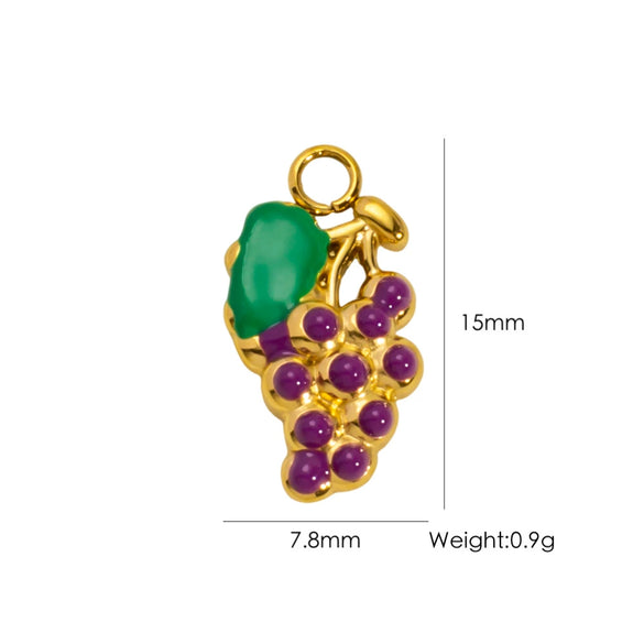 Fruit Series Stainless Steel Dripping Oil Small Pendant