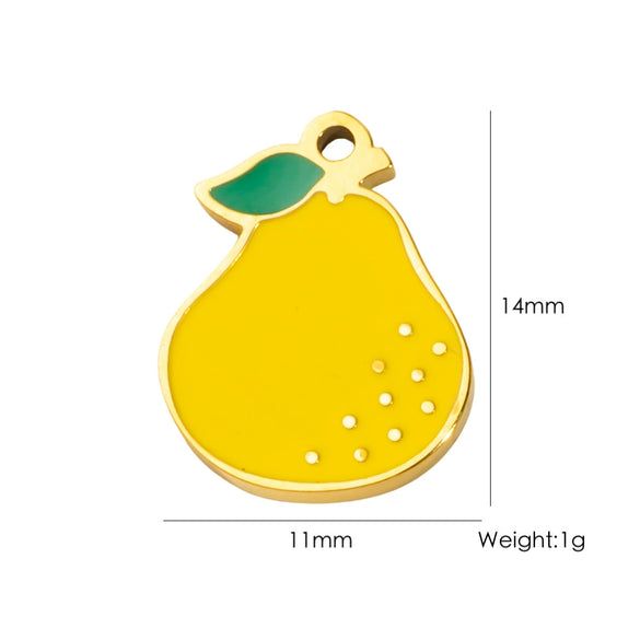 Fruit Series Stainless Steel Dripping Oil Small Pendant
