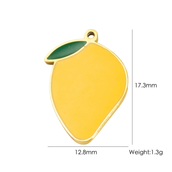 Fruit Series Stainless Steel Dripping Oil Small Pendant