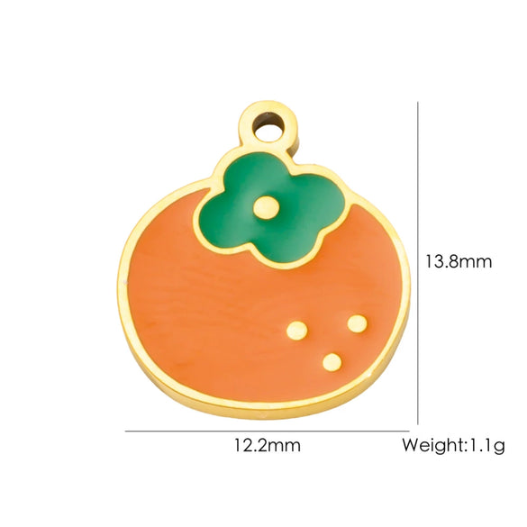 Fruit Series Stainless Steel Dripping Oil Small Pendant