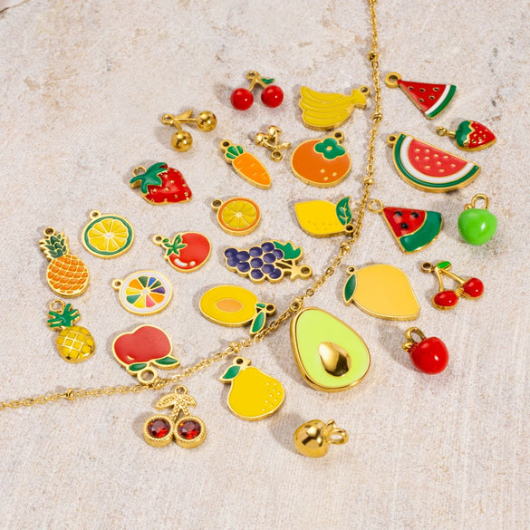 Fruit Series Stainless Steel Dripping Oil Small Pendant