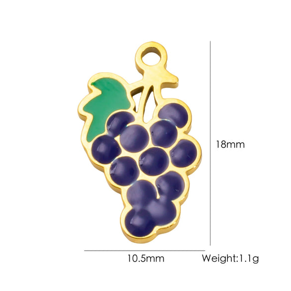 Fruit Series Stainless Steel Dripping Oil Small Pendant