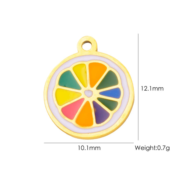 Fruit Series Stainless Steel Dripping Oil Small Pendant