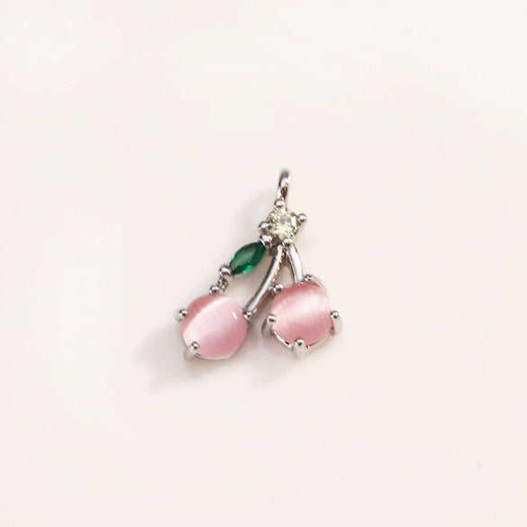 Fruit Shape Copper Zirconia Light Luxury Style Jewelry Pendant Accessories