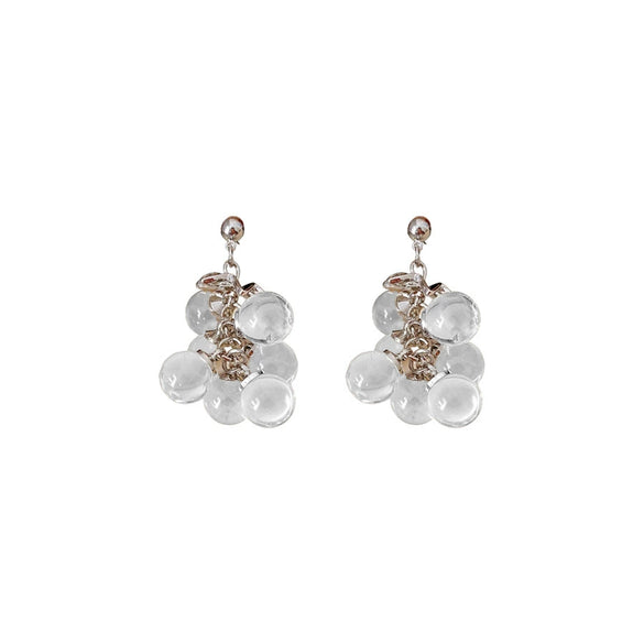 Fruit Shape Optimize Crystal Electroplated Tassel Earrings For Women