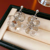 Fruit Shape Optimize Crystal Electroplated Tassel Earrings For Women
