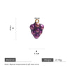 Fruit Shape Stainless Steel Electroplated Diy Jewelry Pendant Necklace Oil Dripping Style