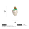 Fruit Shape Stainless Steel Electroplated Diy Jewelry Pendant Necklace Oil Dripping Style
