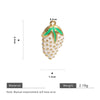 Fruit Shape Stainless Steel Electroplated Diy Jewelry Pendant Necklace Oil Dripping Style