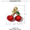 Fruit Shaped Copper Diy Jewelry Pendant With Oil Dripping Design Watermelon Durian Mango Strawberry Apple