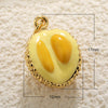Fruit Shaped Copper Diy Jewelry Pendant With Oil Dripping Design Watermelon Durian Mango Strawberry Apple