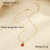 Fruit Style Stainless Steel 18K Gold Plated Necklace