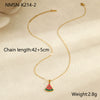 Fruit Style Stainless Steel 18K Gold Plated Necklace