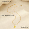 Fruit Style Stainless Steel 18K Gold Plated Necklace