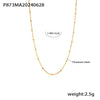 Full Diamond 5A Zircon Pin Stainless Steel Necklace Bracelet Jewelry Suit For Women With Electroplating Design Light Luxury Style