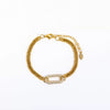 Full Diamond Punk Rock Heavy Industry Geometric Choker Clavicle Chain Necklace Copper Electroplated