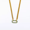 Full Diamond Punk Rock Heavy Industry Geometric Choker Clavicle Chain Necklace Copper Electroplated