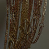 Full Diamond Punk Rock Heavy Industry Geometric Choker Clavicle Chain Necklace Copper Electroplated