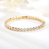 Simple Style Geometric Alloy Diamond Artificial Gemstones Unisex Bracelets