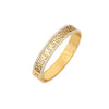 Full Diamond Snake Shaped Zircon Flower Stainless Steel Electroplated Bracelet Fashion Jewelry