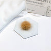 Fur Ball Earrings And Hair Accessories Fabric Material Cartoon Style