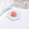 Fur Ball Earrings And Hair Accessories Fabric Material Cartoon Style