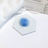 Fur Ball Earrings And Hair Accessories Fabric Material Cartoon Style