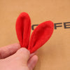 Garment Accessories Rabbit Ear Fur Ball Crystal Fabric Diy Handmade Cartoon Animals Electroplating