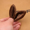 Garment Accessories Rabbit Ear Fur Ball Crystal Fabric Diy Handmade Cartoon Animals Electroplating