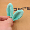 Garment Accessories Rabbit Ear Fur Ball Crystal Fabric Diy Handmade Cartoon Animals Electroplating