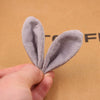 Garment Accessories Rabbit Ear Fur Ball Crystal Fabric Diy Handmade Cartoon Animals Electroplating