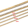 Garment Accessories Square Metal Electroplated Water Drill Claw Chain For Jewelry
