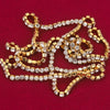 Garment Accessories Square Metal Electroplated Water Drill Claw Chain For Jewelry