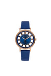 Gear Belt Watch Alloy Case Imitation Leather Strap Stainless Steel Buckle Round Dial Leisure Style