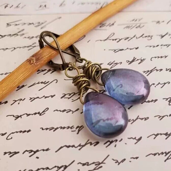 Gem Retro Style Bulb Shape Electroplated Fashion Creative Ear Clip Earrings