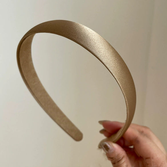 Gentle Elegant Pure Color Handmade Cloth Headband For Women French Retro Simple Fashion Hair Accessory