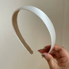 Gentle Elegant Pure Color Handmade Cloth Headband For Women French Retro Simple Fashion Hair Accessory