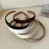 Gentle Elegant Pure Color Handmade Cloth Headband For Women French Retro Simple Fashion Hair Accessory