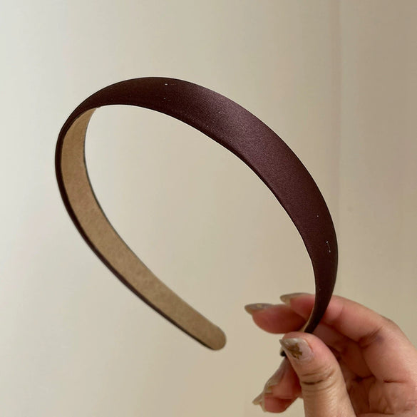 Gentle Elegant Pure Color Handmade Cloth Headband For Women French Retro Simple Fashion Hair Accessory