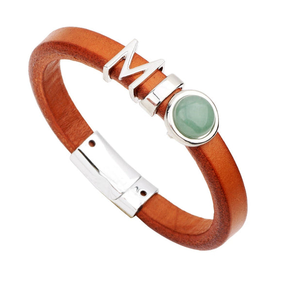 Genuine Leather Bracelet With Star Pattern For Men And Unisex