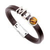 Genuine Leather Bracelet With Star Pattern For Men And Unisex