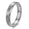 Geometric Brushed Gold Tone Electroplated Tungsten Steel Unisex Fashion Ring For Couples Wholesale