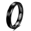 Geometric Brushed Gold Tone Electroplated Tungsten Steel Unisex Fashion Ring For Couples Wholesale