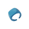 Geometric Constellation Open Stacked Ring Candy Color Resin Plastic Fashion Ring For Unisex