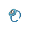 Geometric Constellation Open Stacked Ring Candy Color Resin Plastic Fashion Ring For Unisex